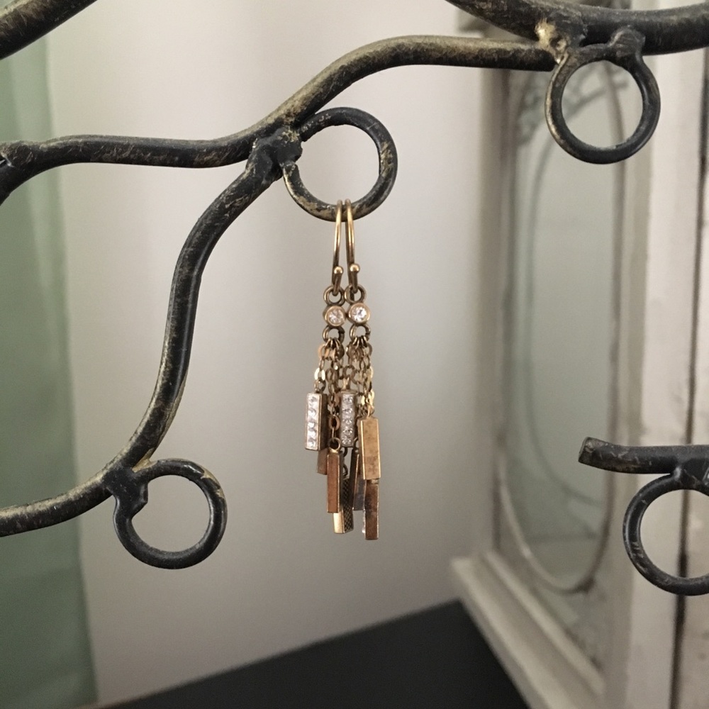 Fashion Jewelry Diamond Dangling Earrings